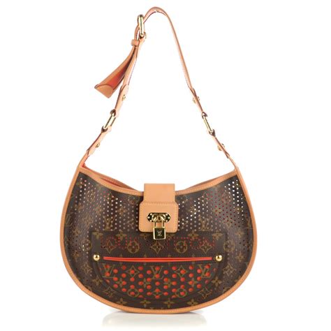 louis vuitton perforated demi lune|Rare Louis Vuitton Monogram Perforated Prefo Demi.